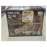 60rds Federal Premium .357Mag 154gr HST Defense