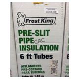 7+/-pcs Frost King Poly-Foam Pre-Slit Pipe