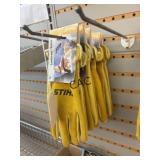 Shelf Lot of Assorted Stihl Work Gloves