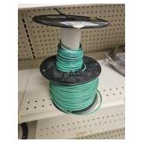 (2) Used Spools of Green 12 Strand Copper Wire