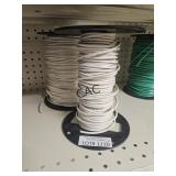 (2) Used Spools of White 10 Strand Copper Wire
