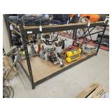 Lot of 2 Metal Shelving Units with Boards