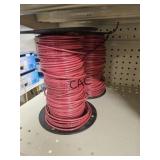 Lot of 2 Used RED Spools of 10ga Copper Wire