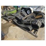 Pallet Lot of Assorted Used Skid Steer Tracks