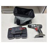 Master Mechanic Cordless Drill w/Extra Batteries