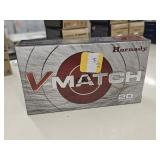 20rds Hornady V-Match 22 ARC 62gr ELD-VT