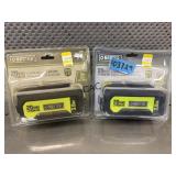 NEW Master Mechanic 2pk 20V Lithium Ion Battery