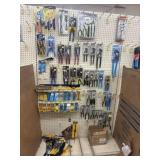 Shelf Lot of Assorted Pliers, Vice Grips & More!
