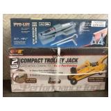 Lot of 2 NEW Trolley and Scissor Jacks