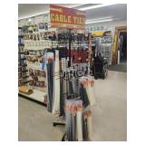 Lot of NEW Assorted Zip Ties with Display