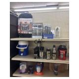 Shelf Lot of NEW Assorted Outdoor Supplies