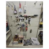 Section of NEW Assorted Paint/Caulk Tools and More