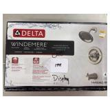 NIB Delta Brush Nickel Tub and Shower Faucet Set