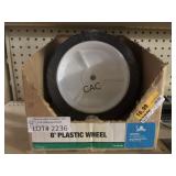 Lot of 4 NEW 8" Plastic Replacement Wheels