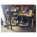 Metal Work Table w/Vice (NO CONTENTS)
