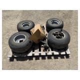 Lot of Golf Cart Tires and Parts