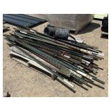 Lot of T Post & Barb Wire