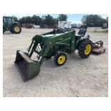 John Deere 650 4WD w/JD67 Loader & 4ï¿½ Shredder