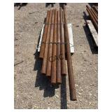 Lot of 7 Assorted Size Cold Rolled Steel Pipe