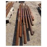 Lot of 7 Assorted Size Cold Rolled Steel Pipe
