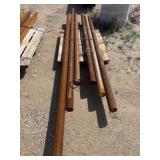 Lot of 6 Assorted Size Cold Rolled Steel Pipe
