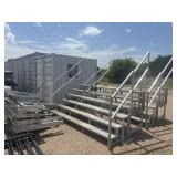 Lot of 3 Aluminum Bleachers