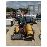 Push Mower, Bullet Heater & Push Edger