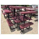 Lot of 2 Outdoor Picnic Tables