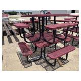 Lot of 2 Outdoor Picnic Tables