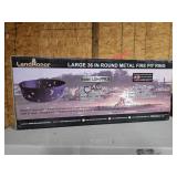 NEW Land Honor 36" Large Round Metal Firepit
