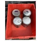 Lot of 4 Clear Flex Seal Rubber Coating