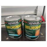 Lot of (2) 1Gal. Minwax Spar Urethane Clear Satin