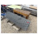 Chainlink Fence, Bench and Vacuum