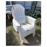 Lot of Plastic Outdoor Chairs