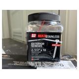 Grip Rite PG Stainless Ext. Screws 2-1/2"x10