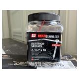 Grip Rite PG Stainless Ext. Screws 2-1/2"x10