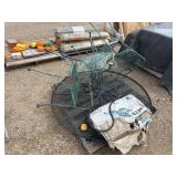 Metal Outdoor Table and 2 Propane Burners