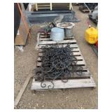 Lot of Iron Decor and Metal Bins