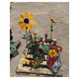 Pallet Lot of Assorted Metal Yard Art