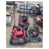 Lot of 3 Push Mowers