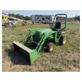 John Deere 655 Diesel 2WD Tractor w/Loader/Bucket