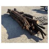 Lot of Assorted Cedar Posts