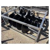 NEW PABREAK Skid Steer Auger w/3 Bits