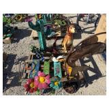 Lot of Metal Garden Art