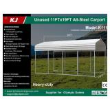 NEW All-Metal 11X19 Single Steel Carport