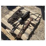 20ï¿½ Double Hook Chain, 3pt Link & Hyd Cylinder