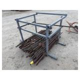 Rack with Assorted T-Posts