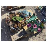 Lot of Metal Garden Art