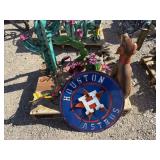 Lot of Metal Garden Art