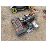 RIDGID Miter Saw and Speaker